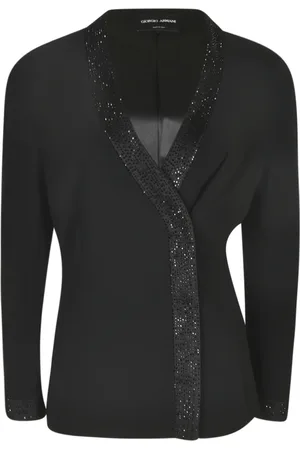 Giorgio Armani Kurtki, Kobieta, Czarny, M, Stylowe Kurtki Kolekcja