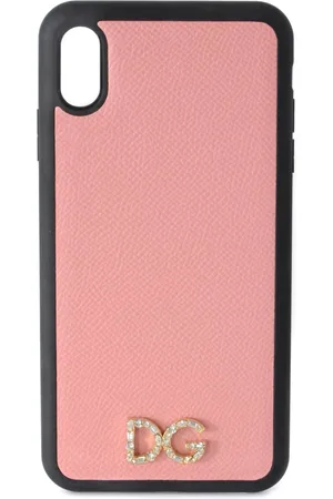 Dolce & Gabbana Akcesoria, Kobieta, Różowy, ONE SIZE, Pokrowiec na i Phone dla kobiet z aplikacją Jewel
