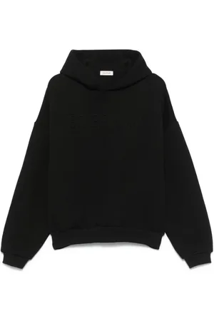 FEAR OF GOD Bluzy, Mężczyzna, Czarny, M, Czarny Eternal Sweatshirt z tłoczonym logo