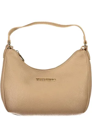 Valentino by Mario Valentino Torebki, Kobieta, brązowy, ONE SIZE, Len, Beżowa Torebka z Paskiem na Ramię