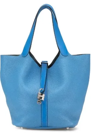 Hermès Pre-owned, Kobieta, Niebieski, ONE SIZE, Skóra, Pre-owned Skórzane torebki