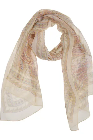 Etro Akcesoria, Kobieta, Beżowy, ONE SIZE, Jedwabny szalik dla kobiet