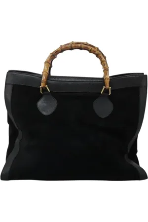 Gucci Pre-owned, Kobieta, Czarny, ONE SIZE, Skóra, Pre-owned Suede handbags