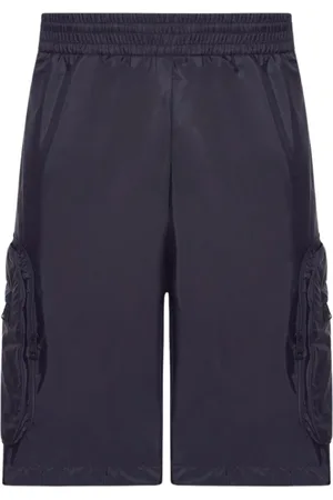 Moncler Szorty, Mężczyzna, Niebieski, L, Stylowe Niebieskie Cargo Shorts z Kieszeniami