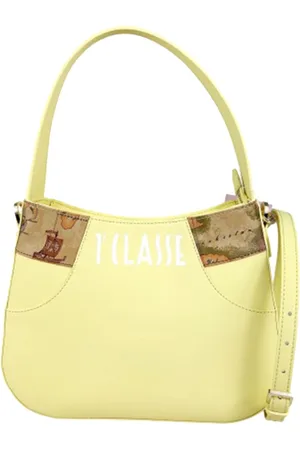 ALVIERO MARTINI 1A CLASSE Torebki, Kobieta, Żółty, ONE SIZE, Nowoczesna Żółta Skórzana Torba na Ramię