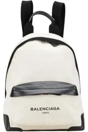 Balenciaga Pre-owned, Kobieta, Biały, ONE SIZE, Len, Pre-owned Canvas balenciaga-bags