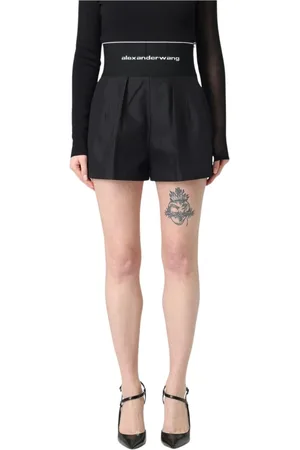 Alexander Wang Szorty, Kobieta, Czarny, S, Czarne Spódnice Plisowane