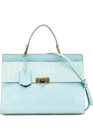 Balenciaga Pre-owned, Kobieta, Niebieski, ONE SIZE, Len, Pre-owned Leather balenciaga-bags