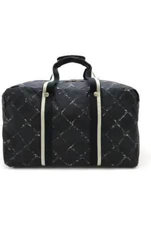 CHANEL Pre-owned, unisex, Czarny, ONE SIZE, Pre-owned Canvas travel-bags