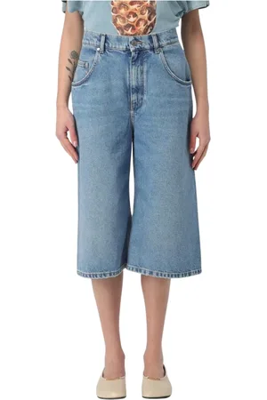 Stella McCartney Szorty, Kobieta, Niebieski, W28, Eleganckie Szorty Jeansyowe