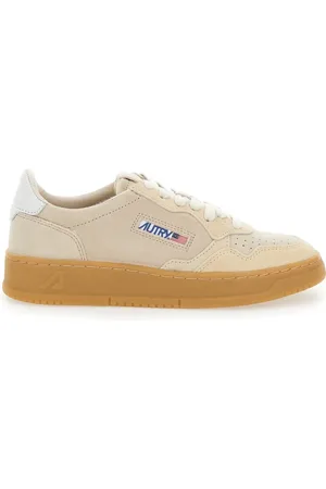 Autry Buty, Kobieta, Beżowy, 38 EU, Zamsz, Beżowe Sneakersy Niskie Medalist Kobiety