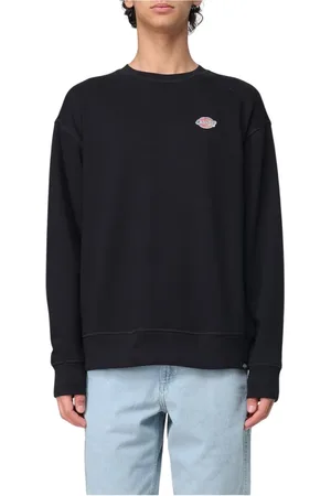 Dickies Bluzy, Mężczyzna, Czarny, S, Klasyczny Czarny Crewneck Sweatshirt
