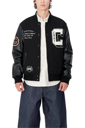 Carhartt Kurtki, Mężczyzna, Czarny, M, Bawełna, Kurtka Bomber Brązowe Kaczki Czarna