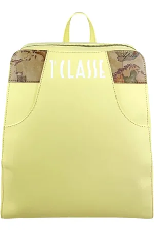 ALVIERO MARTINI 1A CLASSE Torebki, Kobieta, Żółty, ONE SIZE, Żółty Plecak z Miękkiej Skóry Geo Classic