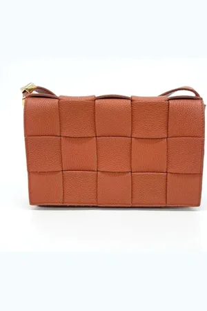 Bottega Veneta Pre-owned, Kobieta, Pomarańczowy, ONE SIZE, Pre-owned skórzane torby na ramię