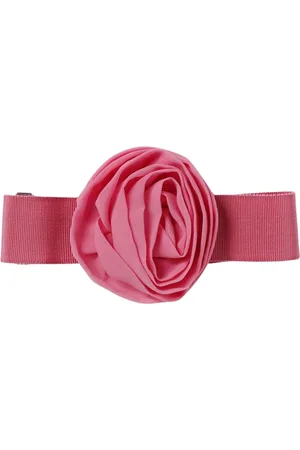 BLUMARINE Akcesoria, Kobieta, Różowy, ONE SIZE, Różowy Kwiatowy Dodatek Do Włosów