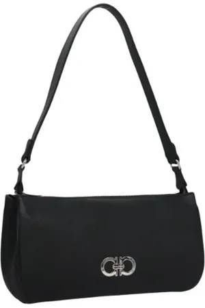 Salvatore Ferragamo Pre-owned, Kobieta, Czarny, ONE SIZE, Skóra, Pre-owned Skórzane torebki