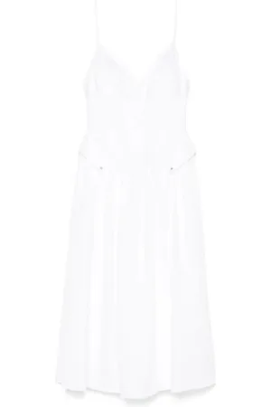 Elisabetta Franchi Sukienki, Kobieta, Beżowy, M, Stylowa Sukienka Bawełniana