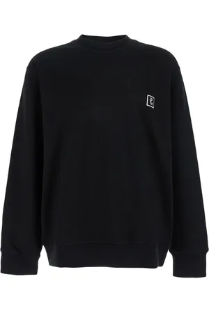 WOOYOUNGMI Bluzy, Mężczyzna, Czarny, M, Czarny Sweter Męski T-Shirt