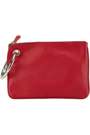 Fendi Pre-owned, Kobieta, Czerwony, ONE SIZE, Skóra, Pre-owned Leather fendi-bags