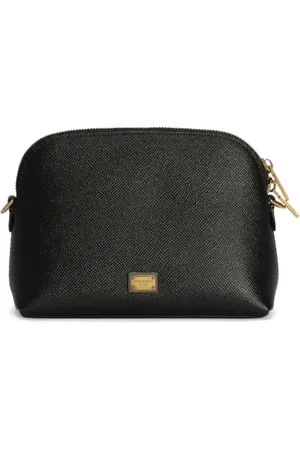 Dolce & Gabbana Torebki, Kobieta, Czarny, ONE SIZE, Czarna Mini Torba z Rzemieniem