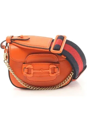 Gucci Pre-owned, Kobieta, Pomarańczowy, ONE SIZE, Skóra, Pre-owned Leather gucci-bags