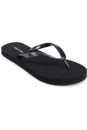 Calvin Klein Buty, Kobieta, Czarny, 37 EU, Czarny Solidny Gumowy Klapek