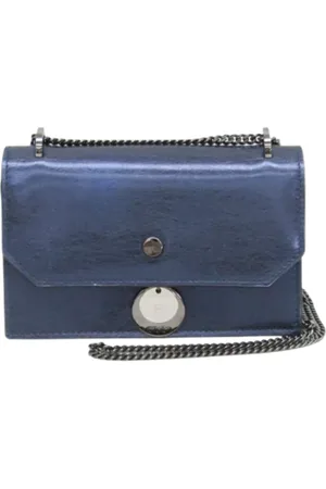Jimmy Choo Pre-owned, Kobieta, Fioletowy, ONE SIZE, Skóra, Pre-owned skórzane torby na ramię