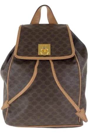 Céline Pre-owned, Kobieta, brązowy, ONE SIZE, Skóra, Pre-owned Canvas backpacks