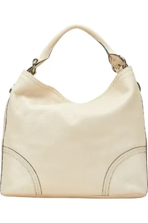 Gucci Pre-owned, Kobieta, Biały, ONE SIZE, Skóra, Pre-owned skórzane torby na ramię