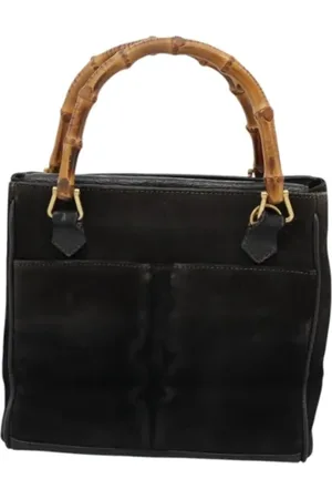 Gucci Pre-owned, Kobieta, Czarny, ONE SIZE, Skóra, Pre-owned Suede handbags