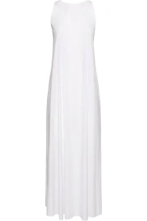 Max Mara Sukienki, Kobieta, Biały, S, Bawełna, Biała Sukienka A-line z Bawełny