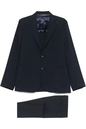 BARBA Garnitury, Mężczyzna, Niebieski, XL, Elegancki męski garnitur w niebieskim
