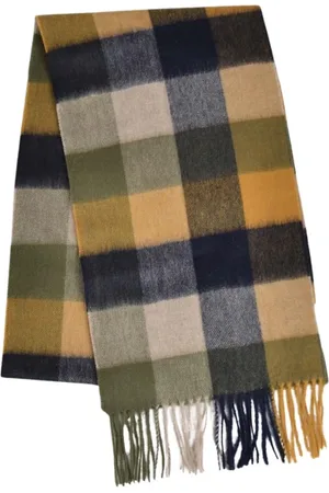 Barbour Akcesoria, Mężczyzna, Wielobarwność, ONE SIZE, Kaszmir, Kraciasty Szal Wełniany Kaszmirowy