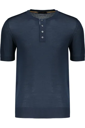 MOORER Swetry, Mężczyzna, Niebieski, 5XL, Żakardowy Virgin Wool T-shirt