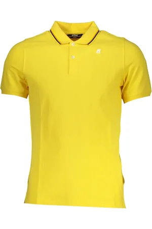 K-Way Koszulki, Mężczyzna, Żółty, XL, Bawełna, Koszulka Polo z Krótkim Rękawem