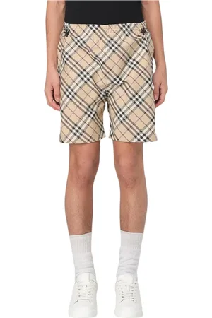 Burberry Szorty, Mężczyzna, Beżowy, S, Plaid Shorts