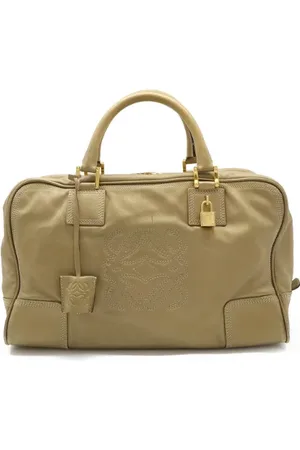 Loewe Pre-owned, Kobieta, Żółty, ONE SIZE, Skóra, Pre-owned Skórzane torebki