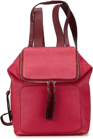 Loewe Pre-owned, Kobieta, Czerwony, ONE SIZE, Skóra, Pre-owned Leather backpacks