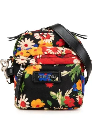 Miu Miu Pre-owned, Kobieta, Wielobarwność, ONE SIZE, Skóra, Pre-owned Canvas crossbody-bags
