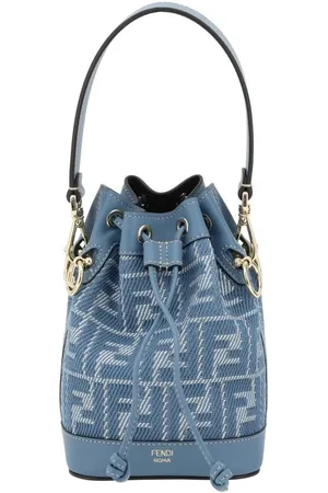 Fendi Torebki, Kobieta, Niebieski, ONE SIZE, Ikoniczna torba wiaderko FF