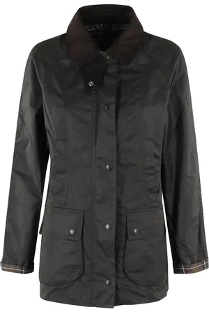 Barbour Kurtki, Kobieta, Zielony, S, Stylowa Kurtka Woskowa Beadnell