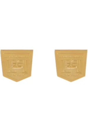 Elisabetta Franchi Akcesoria, Kobieta, Żółty, ONE SIZE, Eleganckie Kolczyki dla Kobiet