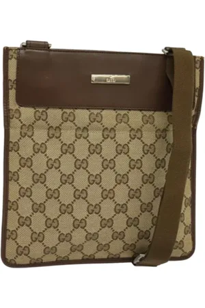 Gucci Pre-owned, Kobieta, Beżowy, ONE SIZE, Skóra, Pre-owned Canvas gucci-bags