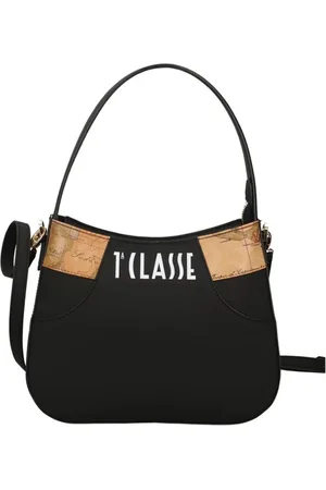 ALVIERO MARTINI 1A CLASSE Torebki, Kobieta, Czarny, ONE SIZE, Czarne torby Flash z nadrukiem Geo