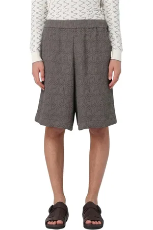 Giorgio Armani Szorty, Mężczyzna, brązowy, M, Brązowe Szorty Geometryczne
