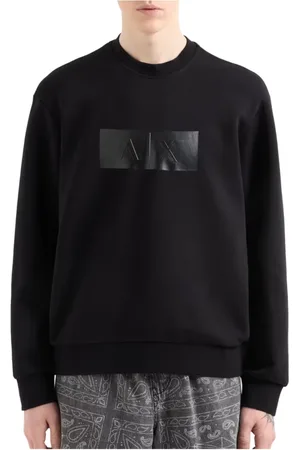 Armani Exchange Bluzy, Mężczyzna, Czarny, XL, Czarny Sweatshirt Xm 000743 Af 13047