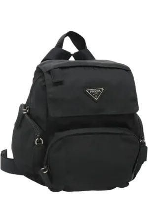 Prada Pre-owned, Kobieta, Czarny, ONE SIZE, Nylon, Pre-owned Nylon backpacks