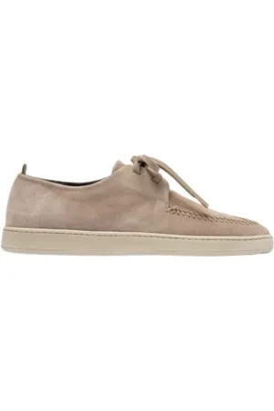 Officine creative Buty, Mężczyzna, Beżowy, 43 EU, Zamsz, Beżowe Derby zamszowe