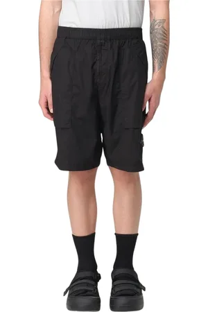 Stone Island Szorty, Mężczyzna, Czarny, W30, Beżowe Szorty Cargo z Kieszeniami